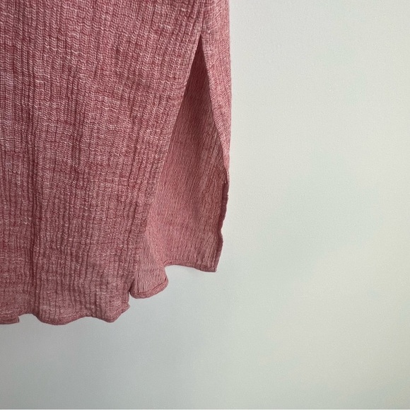 Soft Surroundings Whisper Linen Topper Rose Lightweight Gauzy Kimono Shawl XL - Picture 8 of 11